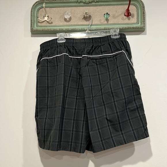 Nike Men's N.E.T. 10" Plaid Woven Shorts Black/White 447069-011 XXL big & tall - Picture 6 of 7